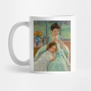 Young Mother Sewing by Mary Cassatt Mug